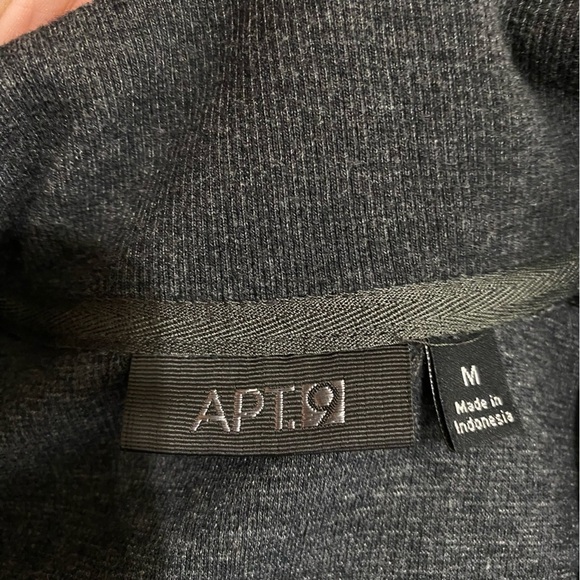 Apt.9 Men’s Gray 1/4 Zip Long Sleeve Pull Over - Picture 5 of 7